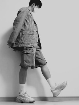 「Levi's（リーバイス）のアイテム（ジャケット/アウター）」を使った、田野尻さん（メンズ・170cm）の春コーディネート