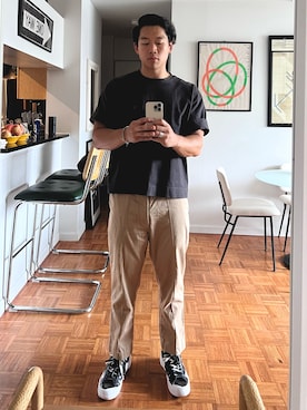 ビズビム VISVIM パンツ テーパード ロールアップ 1 黒 VISVIM ビズビム 0223905005003 ICT限定 SS JOURNEYMAN PANTS TACKED