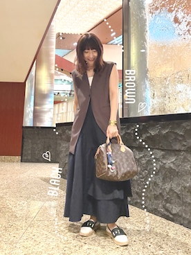 「アイテム（フォーマルスーツ/小物）」を使った、miyuさん（レディース・154cm）の秋コーディネート