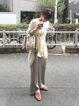 「Chloe（クロエ）のアイテム（バッグ）」を使った、miyuさん（レディース・154cm）の秋コーディネート