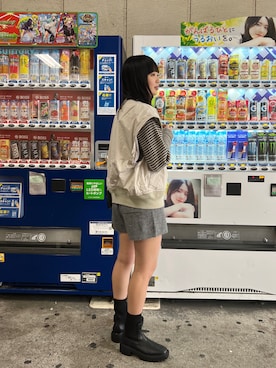 「Kastane（カスタネ）のアイテム（ブルゾン）」を使った、hamamoto hiyoriさん（レディース・157cm）の冬コーディネート