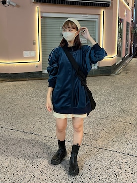 「Kastane（カスタネ）のアイテム（ブルゾン）」を使った、hamamoto hiyoriさん（レディース・156cm）の秋コーディネート