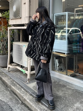 「Kastane（カスタネ）のアイテム（ムートンコート）」を使った、hamamoto hiyoriさん（レディース・157cm）の秋コーディネート