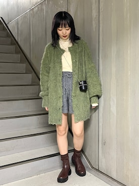 「Coming soon…」｜「アイテム（ブーツ）」を使った、hamamoto hiyoriさん（レディース・156cm）の秋コーディネート