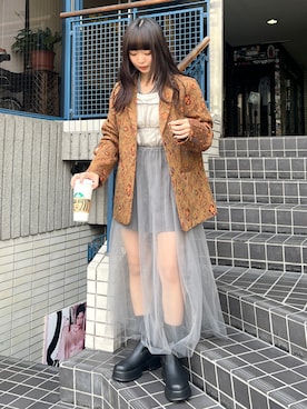 hamamoto hiyoriさん（レディース・157cm）の秋コーディネート