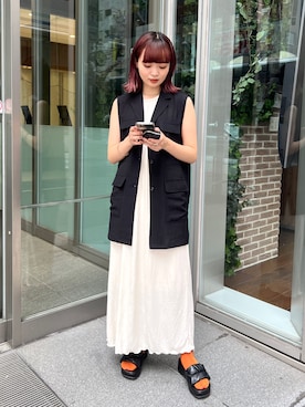 「Coming soon…」｜hamamoto hiyoriさん（レディース・156cm）の夏コーディネート