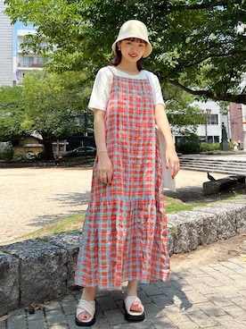 「Coming soon…」｜hamamoto hiyoriさん（レディース・156cm）の夏コーディネート