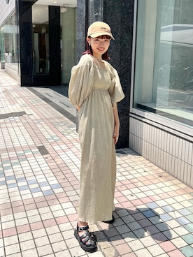 「Coming soon…」｜「アイテム（キャップ）」を使った、hamamoto hiyoriさん（レディース・156cm）の夏コーディネート