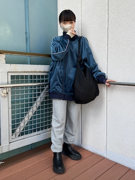 「Kastane（カスタネ）のアイテム（ブルゾン）」を使った、hamamoto hiyoriさん（レディース・156cm）の秋コーディネート