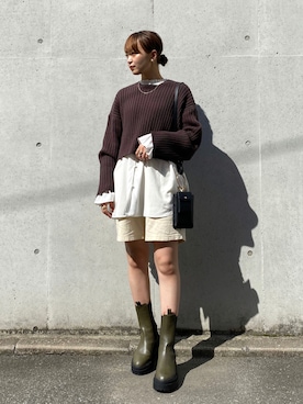 hamamoto hiyoriさん（レディース・156cm）の秋コーディネート