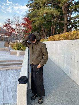 「KOMONO.（コモノ）のアイテム（サングラス）」を使った、Sさん（メンズ・172cm）の冬コーディネート