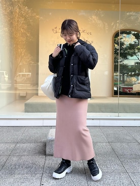 「冬」｜「アイテム（セットアップ）」を使った、krn563さん（レディース・162cm）の冬コーディネート