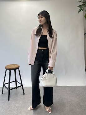 「mio notis（ミオノティス）のアイテム（サンダル）」を使った、krn563さん（レディース・162cm）の春コーディネート