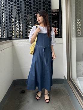 un dix cors（アンディコール）の「ストレッチデニムジャンスカ