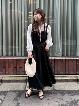 un dix cors（アンディコール）の「ストレッチデニムジャンスカ