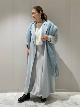 「Chaos（カオス）のアイテム（ノーカラーコート）」を使った、chaos_misaさん（レディース・161cm）の秋コーディネート