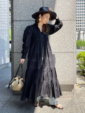 「Chaos（カオス）のアイテム（ワンピース/ドレス）」を使った、chaos_misaさん（レディース・161cm）の春コーディネート