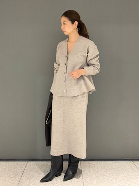 「Chaos（カオス）のChaos(カオス)/◆elegancese◆別注カシミヤストール（ストール/ショール）」を使った、chaos_misaさん（レディース・161cm）の秋コーディネート