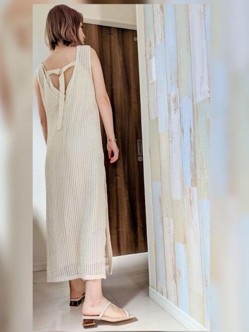 KOH.style（コースタイル）の「メッシュレイヤードサテンワンピース（ワンピース）」 - WEAR