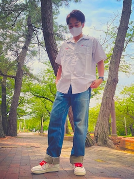 「#古着」｜森大将さん（メンズ・177cm）の夏コーディネート