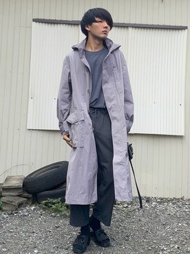 「プラスJ」｜「アイテム（その他アウター）」を使った、だらしさん（メンズ・165cm）の秋コーディネート