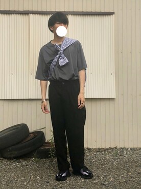 「FACTOTUM（ファクトタム）のアイテム（アクセサリー）」を使った、だらしさん（メンズ・165cm）の夏コーディネート
