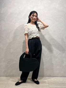 「RITA ROW（リタロウ）のアイテム」を使った、山田　オデット エ オディール スタッフさん（レディース・158cm）の夏コーディネート