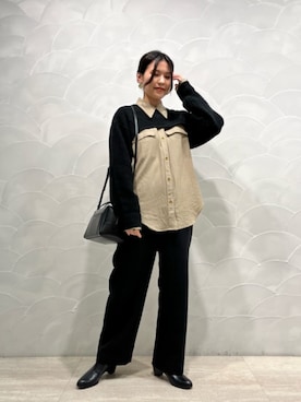「パーソナルカラー_SPRING」｜山田　オデット エ オディール スタッフさん（レディース・158cm）の秋コーディネート