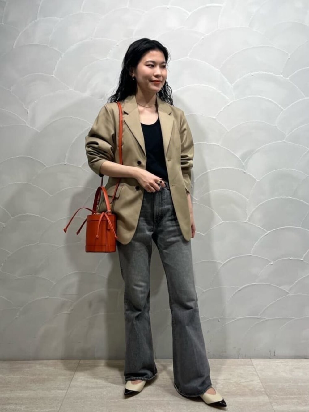 ODETTE E ODILE スライトトゥキャップフラット 23.5 ODETTE E ODILE スライトトゥキャップフラット 23.5 UNITED