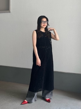 山田　オデット エ オディール スタッフさん（レディース・158cm）の夏コーディネート