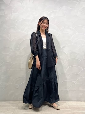 「ODETTE E ODILE（オデットエオディール）のアイテム（バレエシューズ）」を使った、山田　オデット エ オディール スタッフさん（レディース・158cm）の秋コーディネート
