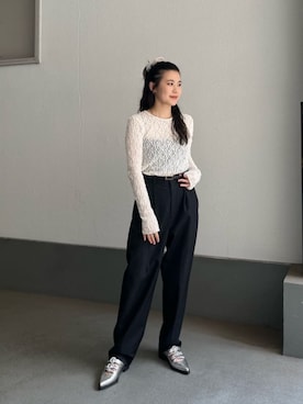 「syndro」｜山田　オデット エ オディール スタッフさん（レディース・158cm）の夏コーディネート