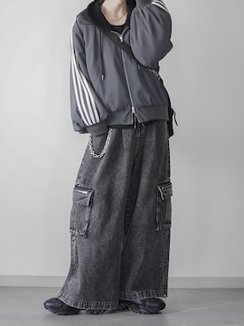 「アイテム（ジャージ）」を使った、翔【低身長コーデ】さん（メンズ・167cm）の秋コーディネート