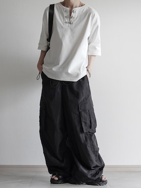 「Lui's（ルイス）のアイテム（パンツ）」を使った、翔【低身長コーデ】さん（メンズ・167cm）の夏コーディネート