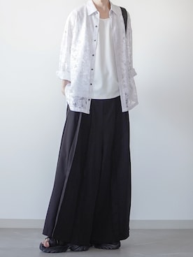 「アイテム（パンツ）」を使った、翔【低身長コーデ】さん（メンズ・167cm）の夏コーディネート