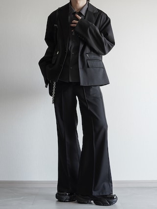 「ELLUV(エルブ)の【ELLUV/エルヴ】ファインドレープTRクロス ショート丈 2way レギュラー/オープンカラーシャツ(シャツ/ブラウス)」を使った、翔【低身長コーデ】さん(メンズ・167cm)の秋コーディネート