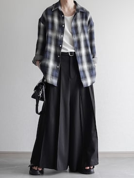 「アイテム（スラックス）」を使った、翔【低身長コーデ】さん（メンズ・167cm）の春コーディネート