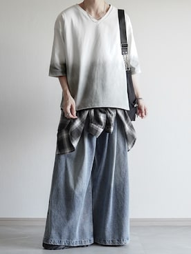 「Alfred Alex（アルフレッドアレックス）のアイテム」を使った、翔【低身長コーデ】さん（メンズ・167cm）の夏コーディネート