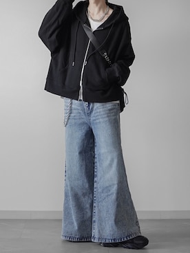「アイテム（パーカー）」を使った、翔【低身長コーデ】さん（メンズ・167cm）の秋コーディネート