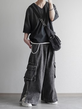 「Tシャツ×デニム」｜翔【低身長コーデ】さん（メンズ・167cm）の春コーディネート