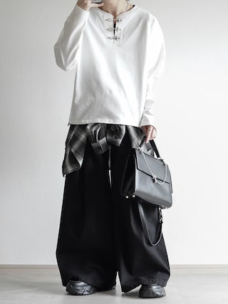 「ELLUV(エルブ)の【ELLUV/エルヴ】クリアジョーゼット ショート丈タンクトップ(タンクトップ)」を使った、翔【低身長コーデ】さん(メンズ・167cm)の夏コーディネート
