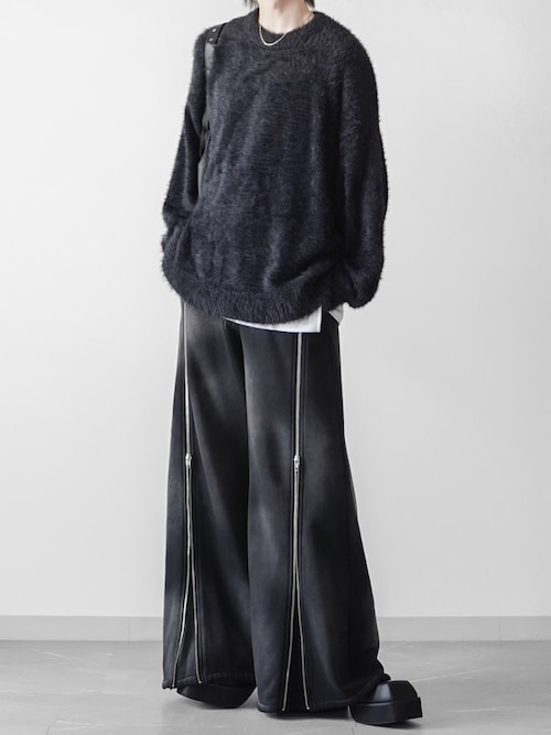 セール】【ELLUV/エルヴ】ヴィンテージフェード＆ダメージ加工 ジップ