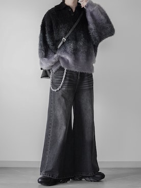 「アイテム（ウォレットチェーン）」を使った、翔【低身長コーデ】さん（メンズ・167cm）の冬コーディネート