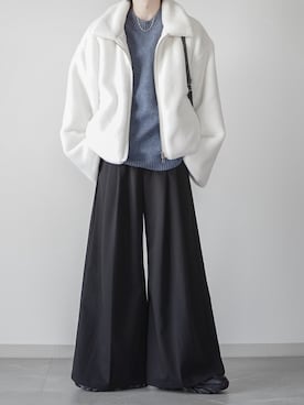 「アイテム（スラックス）」を使った、翔【低身長コーデ】さん（メンズ・167cm・20代）の秋コーディネート