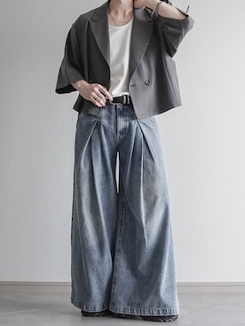 「アイテム（ジャケット/アウター）」を使った、翔【低身長コーデ】さん（メンズ・167cm）の春コーディネート