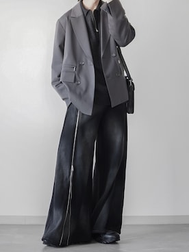 「アイテム（テーラードジャケット）」を使った、翔【低身長コーデ】さん（メンズ・167cm・20代）の秋コーディネート