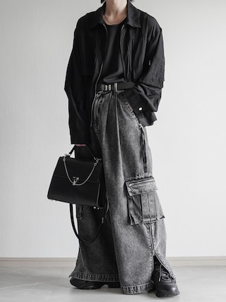 「HARE(ハレ)の【SET UP対応】MA-1トラッカージャケット(HARE)(ブルゾン)」を使った、翔【低身長コーデ】さん(メンズ・167cm)の秋コーディネート
