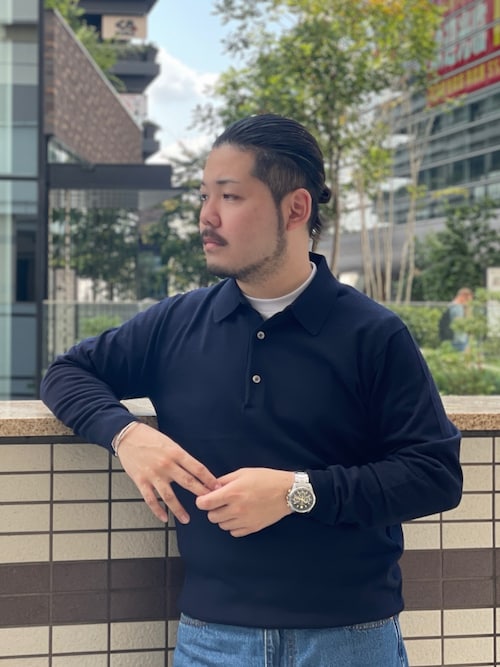 セール】LIFE STYLE TAILOR マシンウォッシャブルハイゲージニットポロ