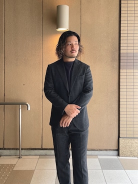 「アイテム（テーラードジャケット）」を使った、keisuke kyomotoさん（メンズ・169cm）の秋コーディネート