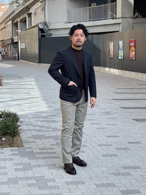 セール】LIFE STYLE TAILOR ストレッチコットンパンツ（スーツパンツ